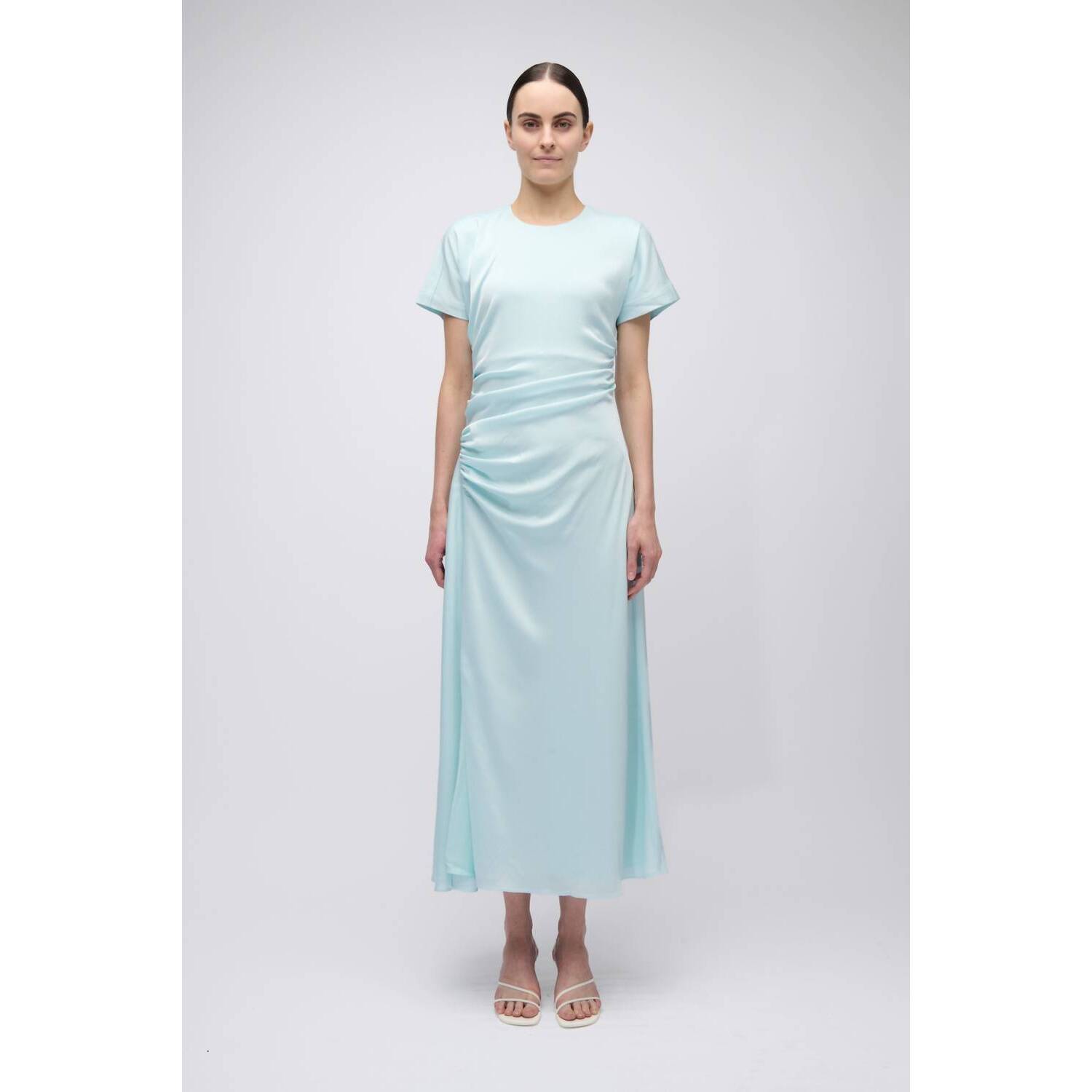 New Simkhai Marabella Draped Midi Dress In Sky